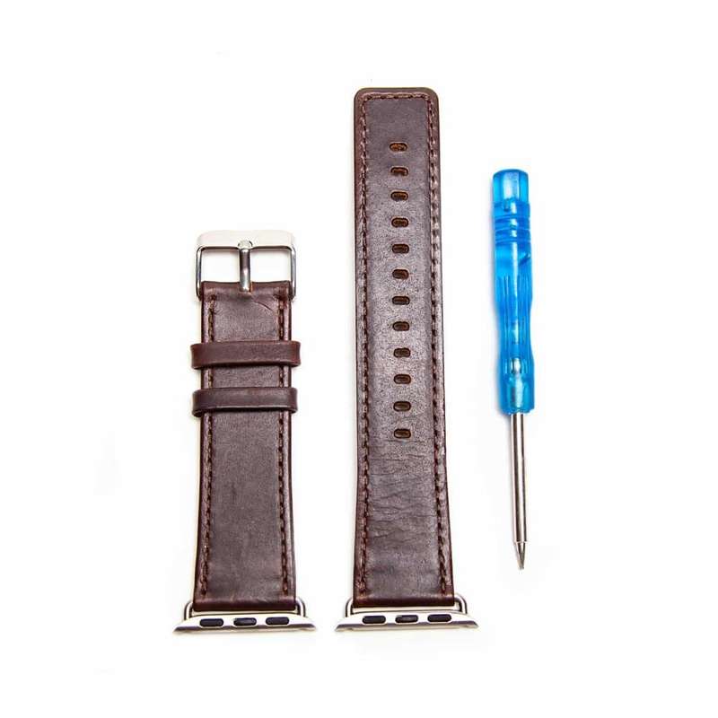Killer Deals Leather Strap for 42/44/45/49mm Apple Watch- Dark Brown