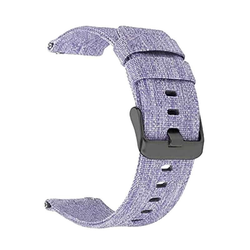 Fitbit Versa/2/Lite/SE Canvas Nylon Replacement Strap - Purple