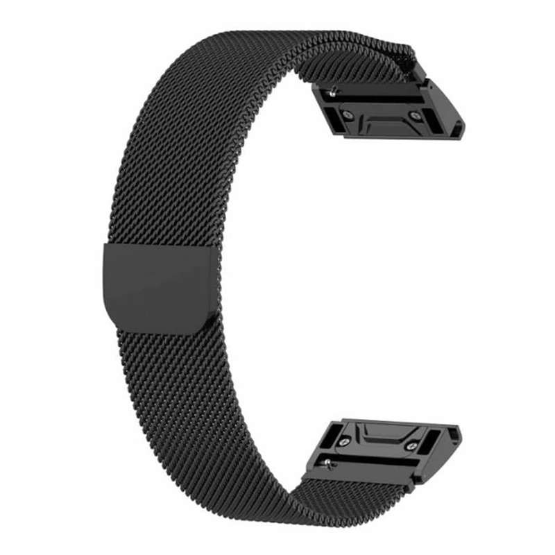 Killer Deals Garmin Fenix Quickfit 5/6/Plus/935 Milanese steel strap - Black