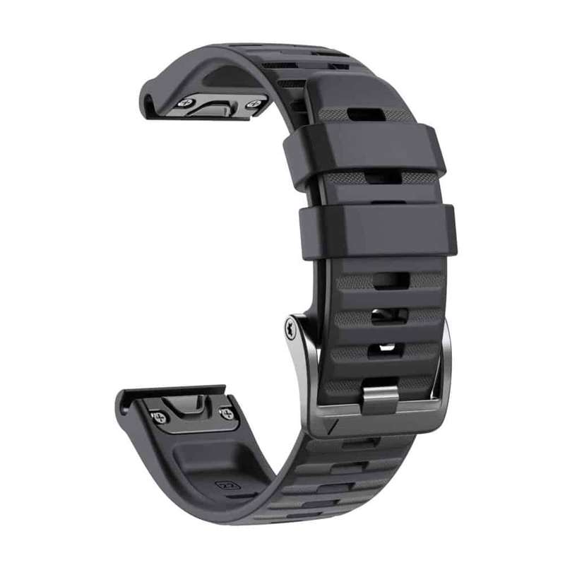 Killer Deals 22mm Silicone Strap for Garmin Fenix 5/ 6 / 7 / Approach S60- Black