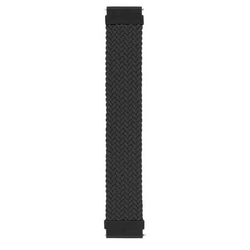 Killer Deals 22mm Braided Solo Loop Band,Size:XL(165mm) - Black