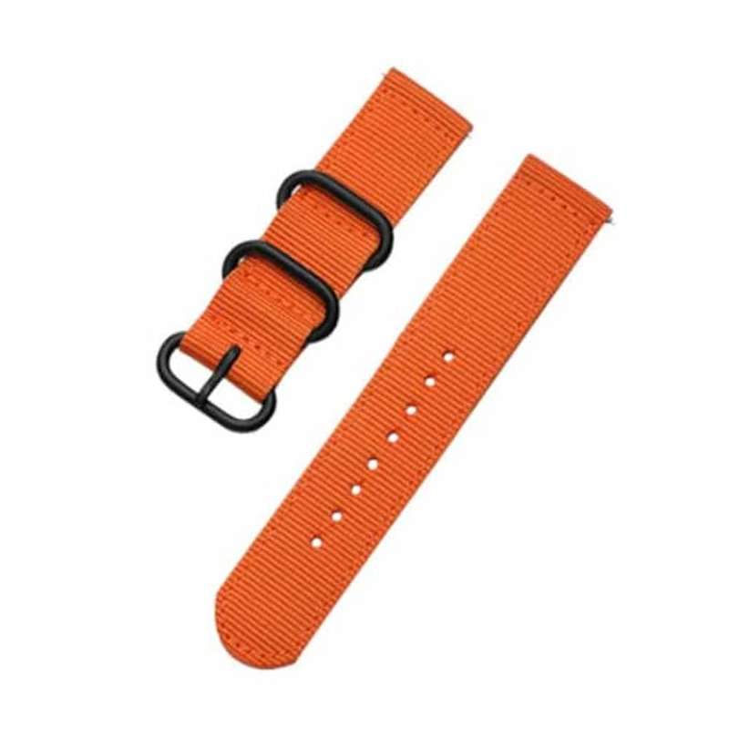 22mm Universal watch replacement nylon strap - Orange