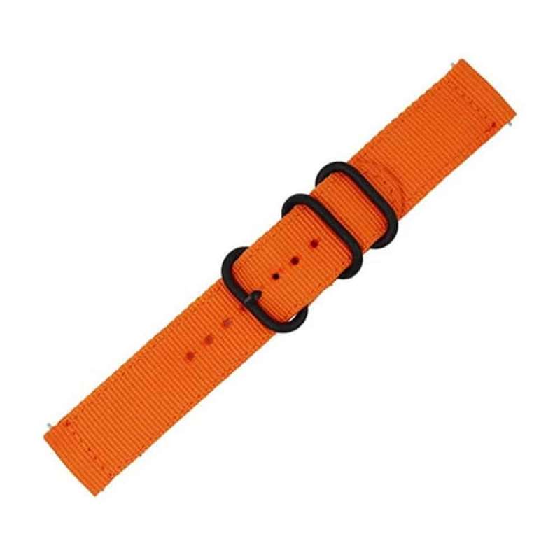 22mm Universal watch replacement nylon strap - Orange