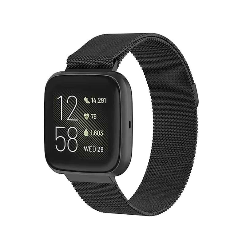 Killer Deals Stainless Steel Milanese Loop Strap for Fitbit Versa/Versa 2 (S/M) - Silver
