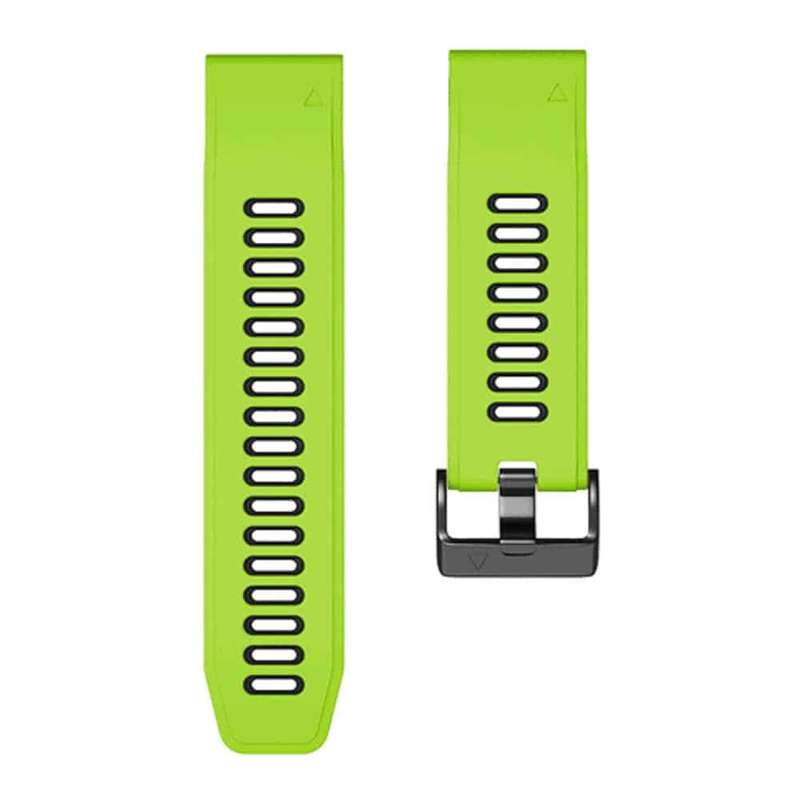 Killer Deals 26mm Quick Fit Garmin Fenix 5X Silicone Strap - Red & Black (5X/6X/3/3HR)