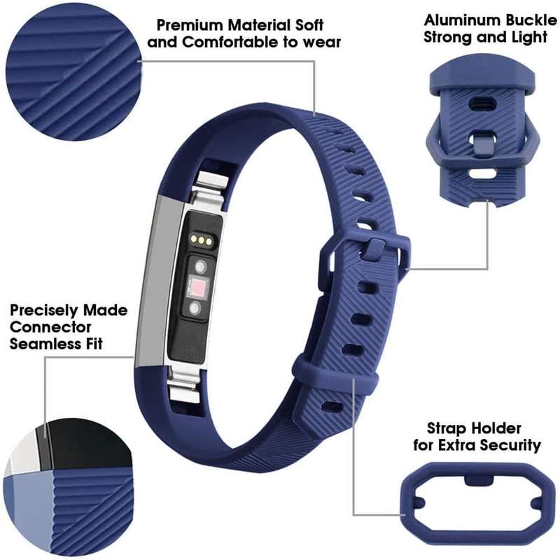 Silicone Strap for Fitbit Alta (S/M) - Black