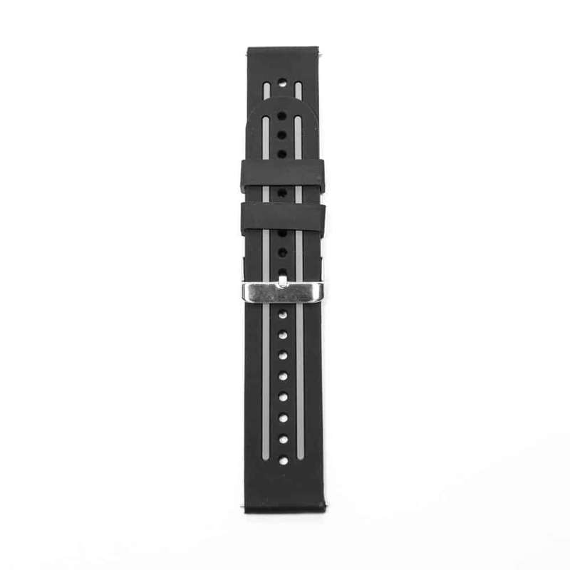 Killer Deals Huawei GT Sport/Vivoactive 4 silicone strap - Black & Yellow