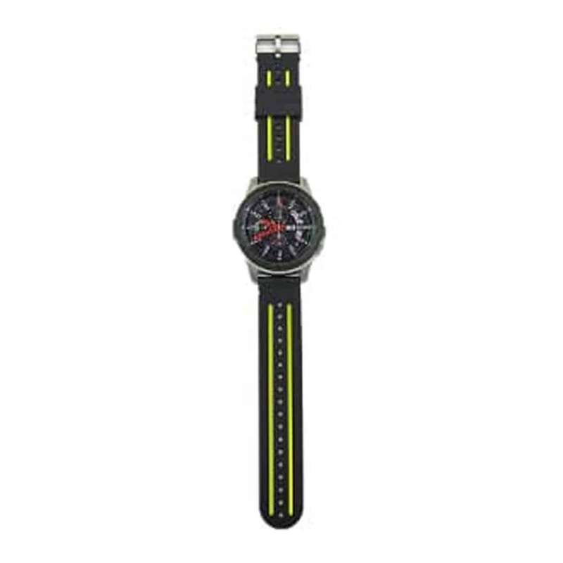 Killer Deals Huawei GT Sport/Vivoactive 4 silicone strap - Black & Yellow