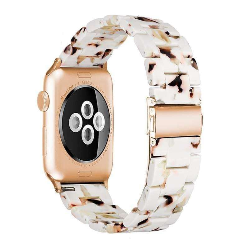 Resin Strap for Apple 38/40/41mm - Rose in Black