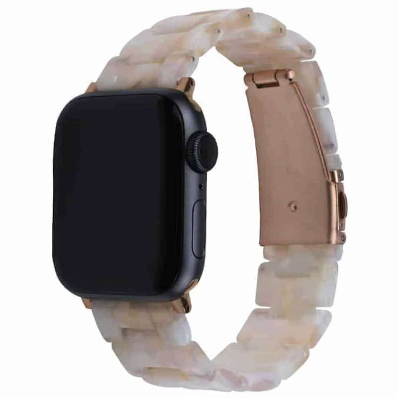 Resin Strap for 42/44/45/49mm Apple Watch (S/M) - Spring Marble