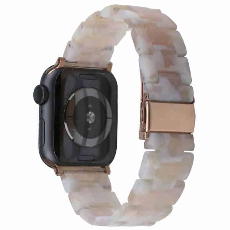 Resin Strap for 42/44/45/49mm Apple Watch (S/M) - Spring Marble
