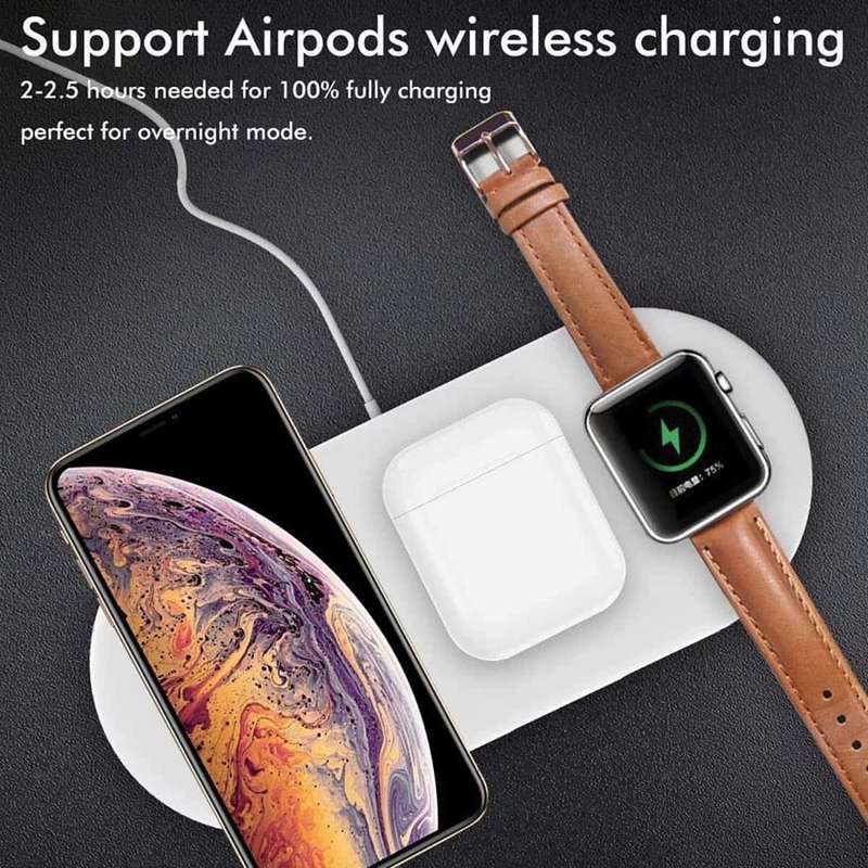 Killer Deals 3-in-1 10W QI Wireless Fast Charger for Apple / Samsung