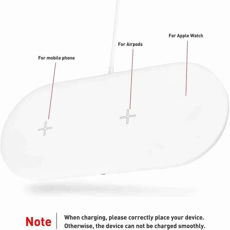Killer Deals 3-in-1 10W QI Wireless Fast Charger for Apple / Samsung