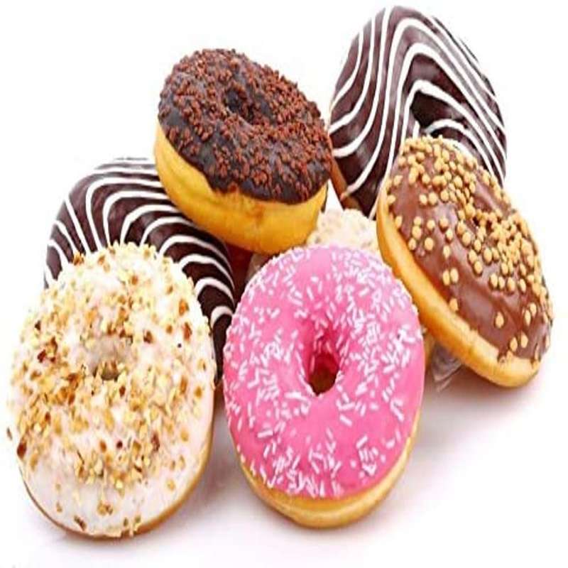 6 Doughnut Non-Stick Dishwasher Safe Silicone Baking Mould