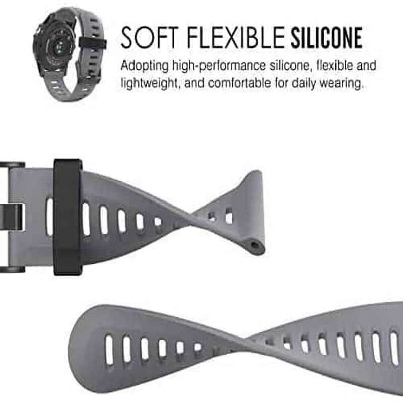 Killer Deals 26mm Garmin Fenix 3/5X/6X Silicone Strap - Blue