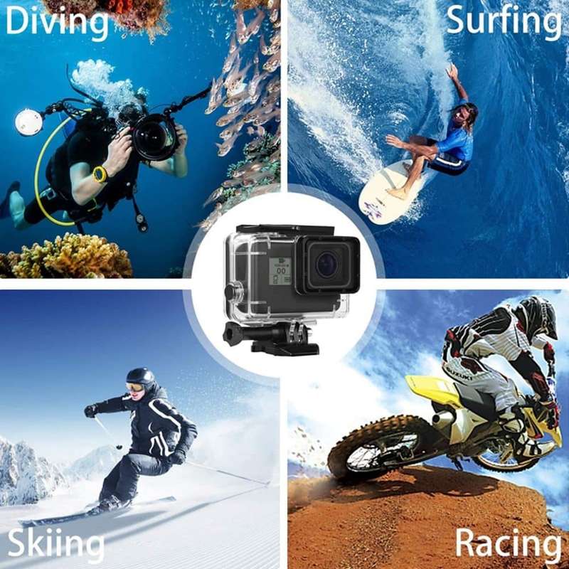 Action Mounts Waterproof Shell Housing with Base & Screw for GoPro Hero 5 Black