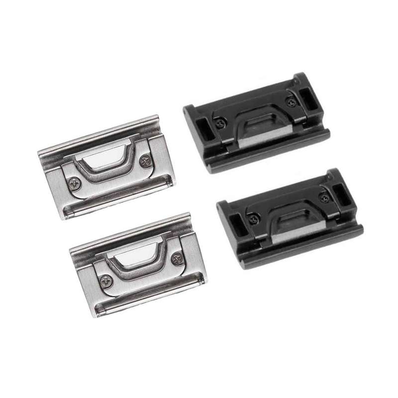 22mm Garmin Fenix 5/6 strap steel adapter connectors - Black
