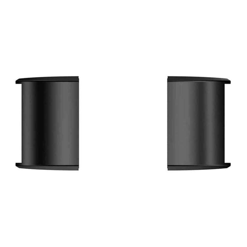 Killer Deals 18mm Fitbit Charge 2 strap steel adapter connectors - Black