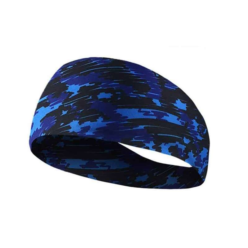 Killer Deals Sports Sweat Head Band/Buff for Yoga, Running, Cycling - Blue
