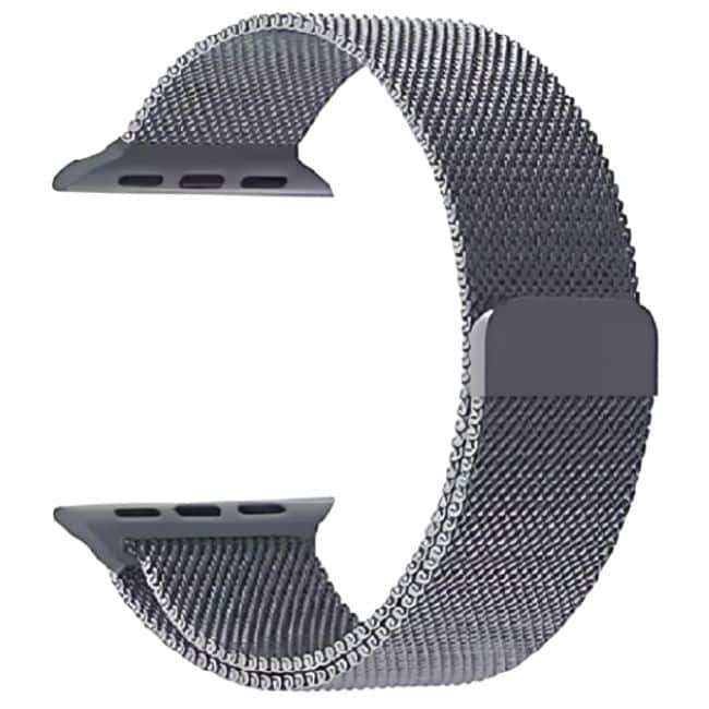 Killer Deals Stainless Steel Milanese Loop Strap for 38/40/41mm Apple Watch(S/M/L) - Black