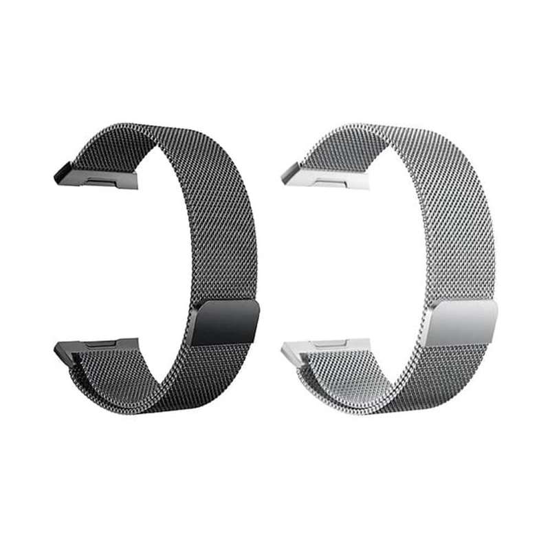 Killer Deals Stainless Steel Milanese Loop Strap for Fitbit Ionic-Silver x2 Combo