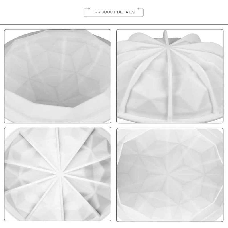 Killer Deals Non-Stick 3D Diamond Cake Dessert Silicone Baking Mould