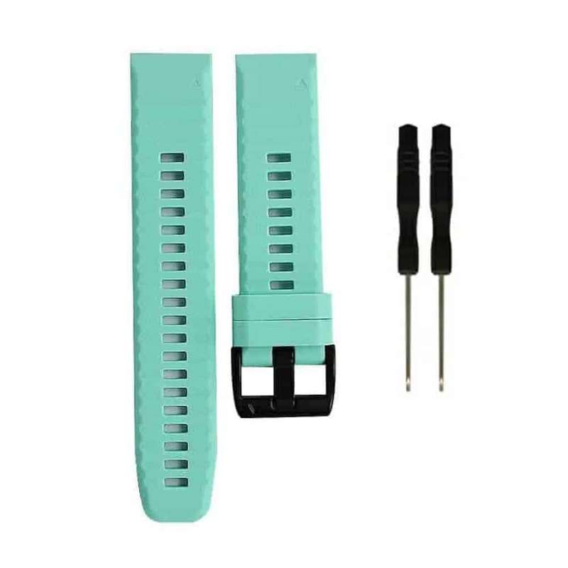 Killer Deals 22mm Silicone Strap for Garmin Fenix 5/ 6 / 7 / Approach S60- Sky Blue