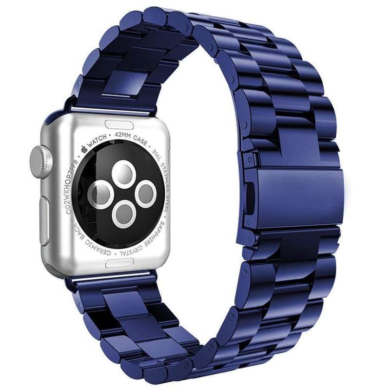 Killer Deals 3 Link Stainless Steel Band for Apple watch 38/40/41mm, - Gold + Link removal tool