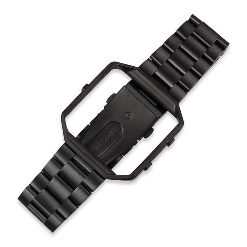 Killer Deals Stainless Steel Strap w/Metal Frame for Fitbit Blaze - Gold + Link removal tool