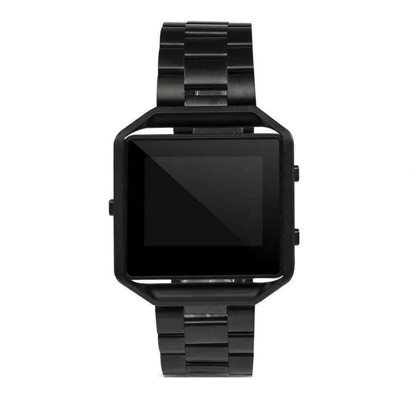 Killer Deals Stainless Steel Strap w/Metal Frame for Fitbit Blaze - Gold + Link removal tool