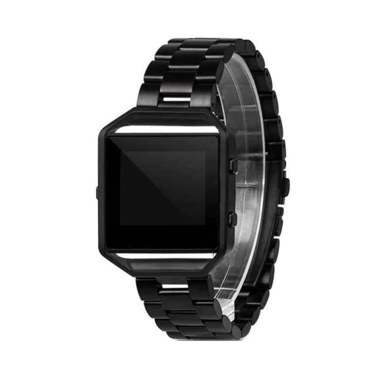 Killer Deals Stainless Steel Strap w/Metal Frame for Fitbit Blaze - Gold + Link removal tool