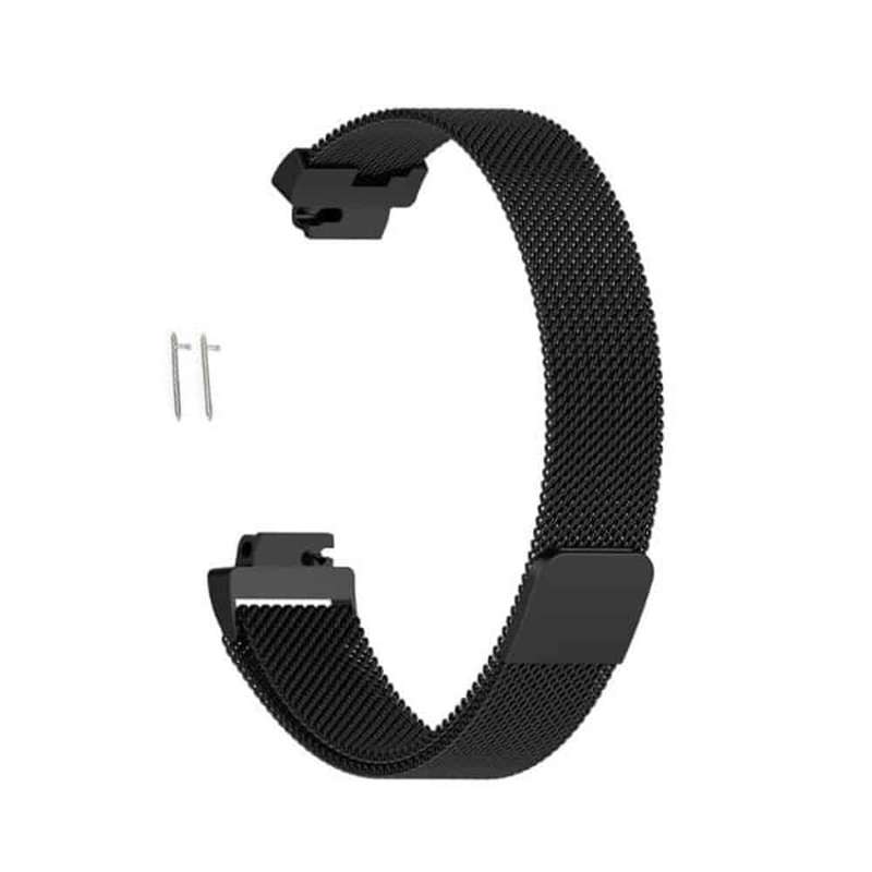 Killer Deals Stainless Steel Milanese Strap for Fitbit Inspire/Inspire HR/Fitbit Ace 2 (M/L) - Black