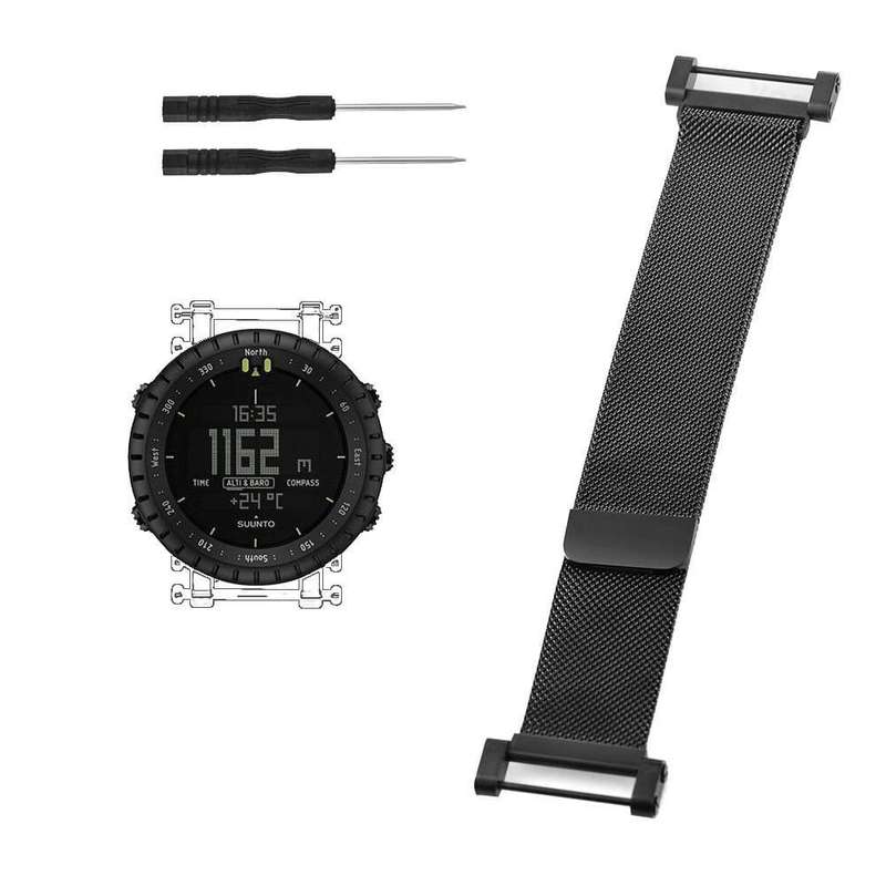 Killer Deals Stainless Steel Milanese Strap for SUUNTO core black