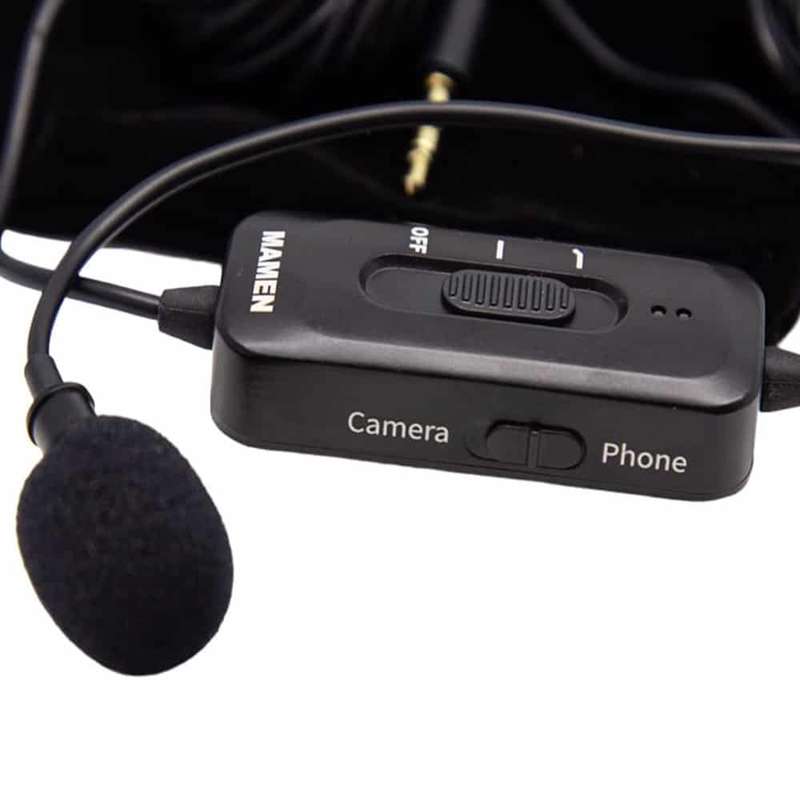 Omnidirectional Noise-Cancelling Wired Smartphone Microphone