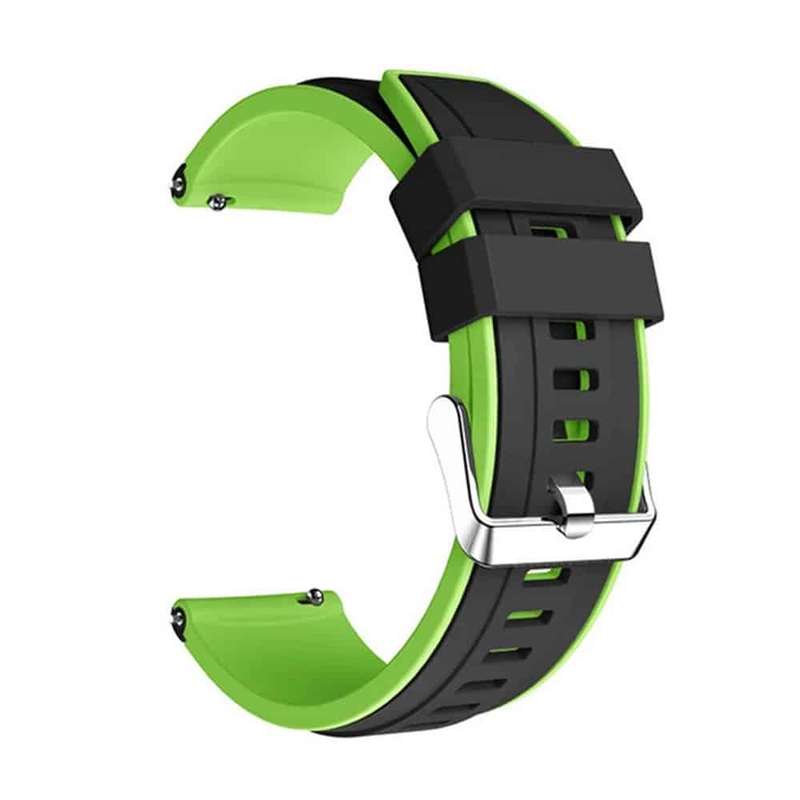 22mm Polar Grit X Replacement Silicone Strap (Adjustable S-M-L)- Black & Red