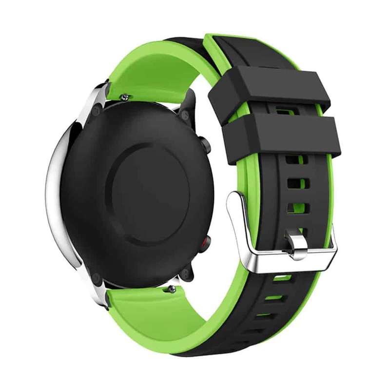 22mm Polar Grit X Replacement Silicone Strap (Adjustable S-M-L)- Black & Red