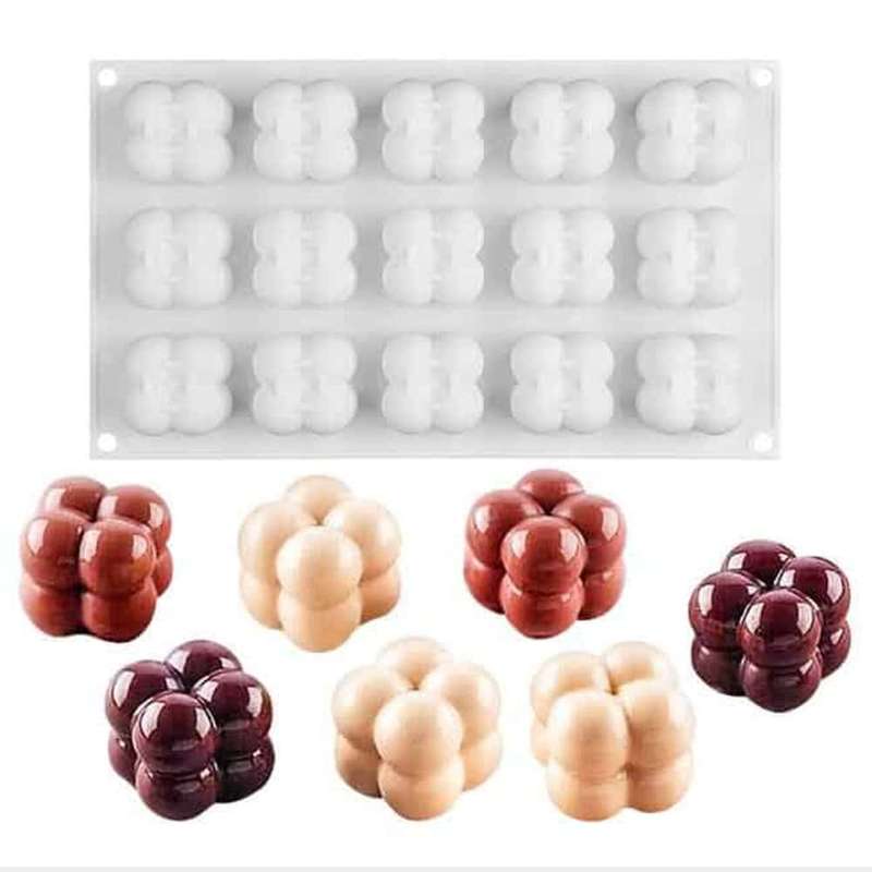 3D Stacking Ball Cake Dessert Chocolate Silicone Baking Mould