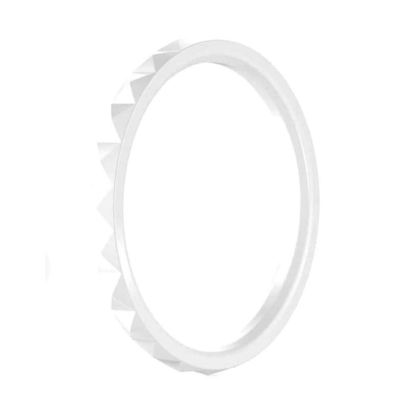 Killer Deals 5 silicone rings for ladies - Black, white, grey, pink, salmon (Size 8/Q)