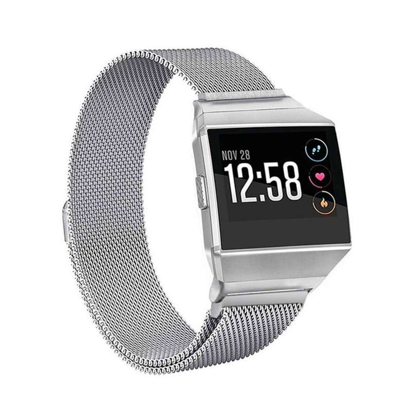 Killer Deals Fitbit Ionic replacement Milanese loop strap - Silver