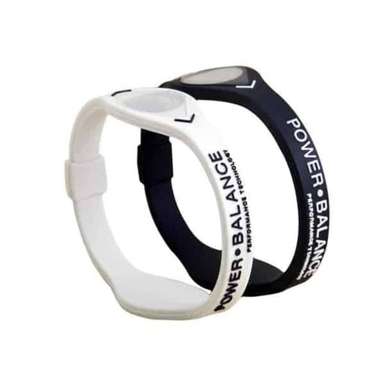 Power Balance bracelet for athletic performance & stability - White (M)