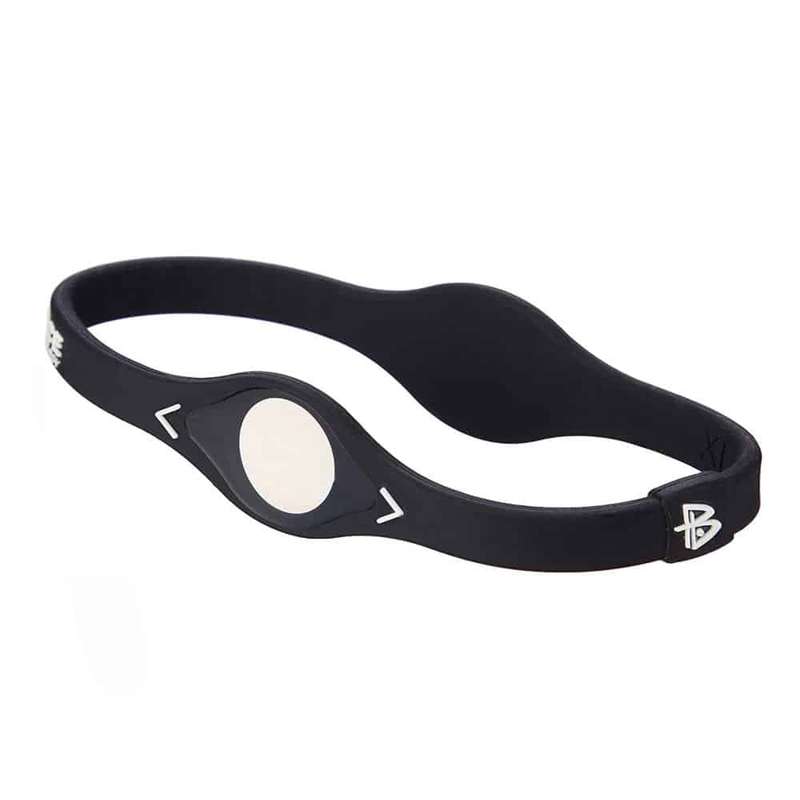 Power Balance bracelet for athletic performance & stability - White (M)