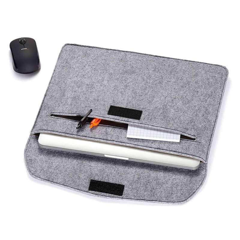 Killer Deals MacBook suede & felt protective laptop sleeve - Light grey (11 inch)