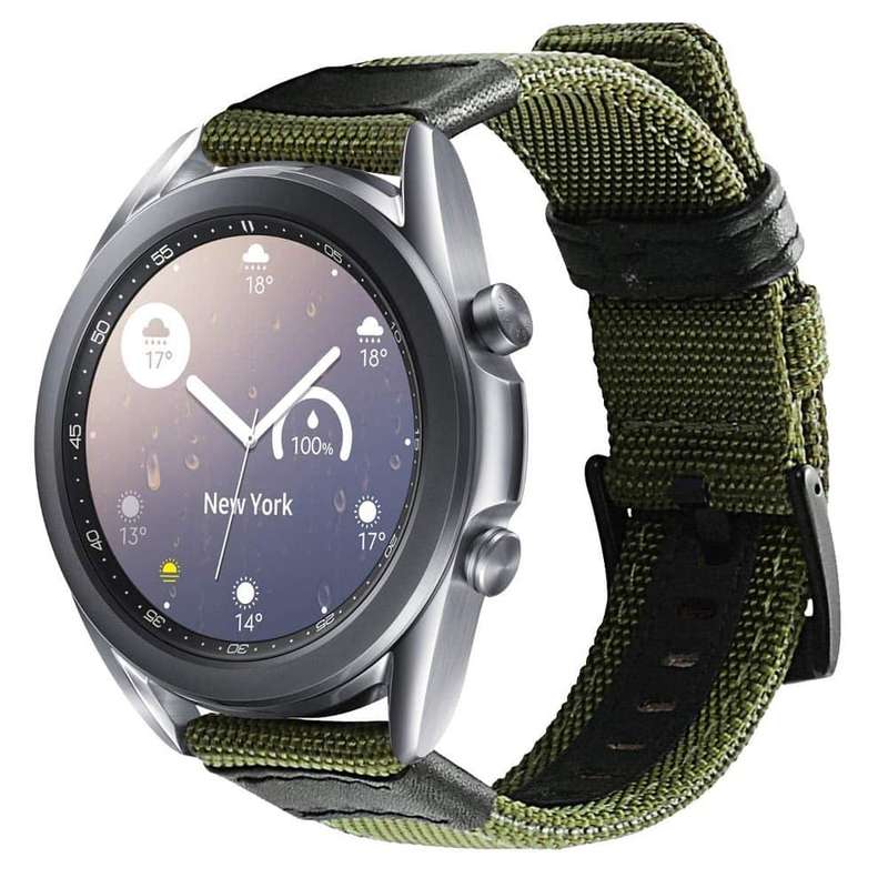 22mm Nylon Strap for Garmin Vivoactive 4/ Garmin Venu 2- Green