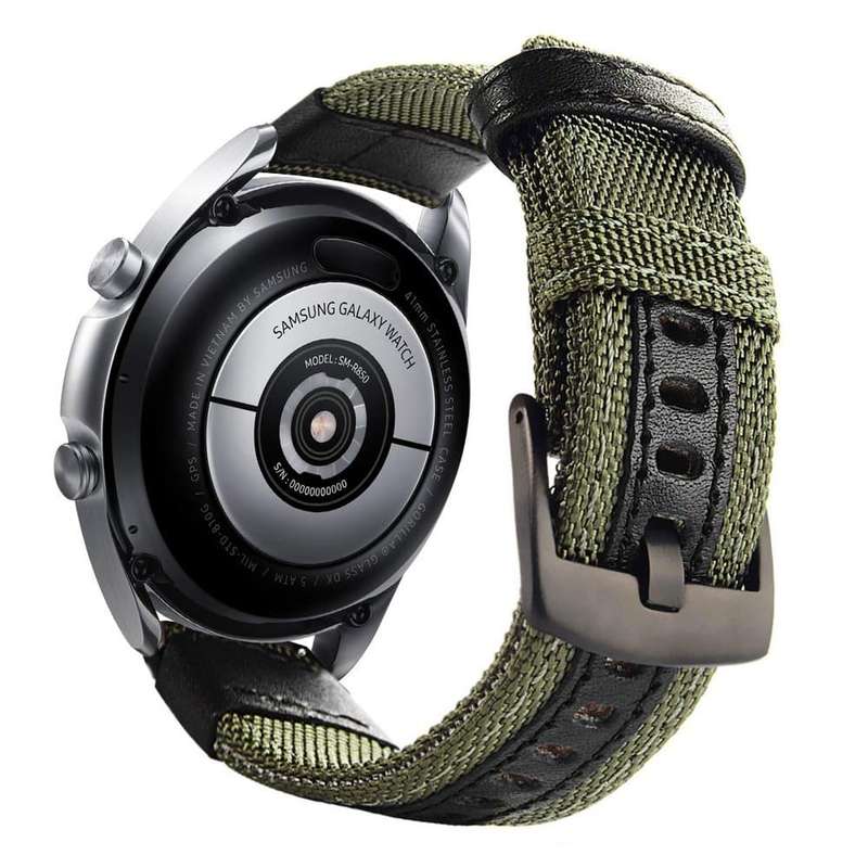 22mm Nylon Strap for Garmin Vivoactive 4/ Garmin Venu 2- Green
