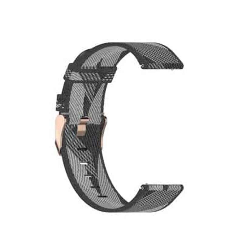 Killer Deals 20mm Garmin Vivoactive 3/Music/Vivomove/HR/Venu nylon strap - Purple stripes
