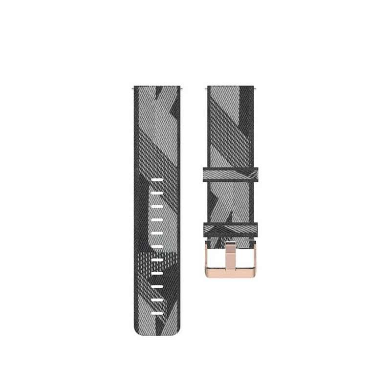 Killer Deals 20mm Garmin Vivoactive 3/Music/Vivomove/HR/Venu nylon strap - Red stripes