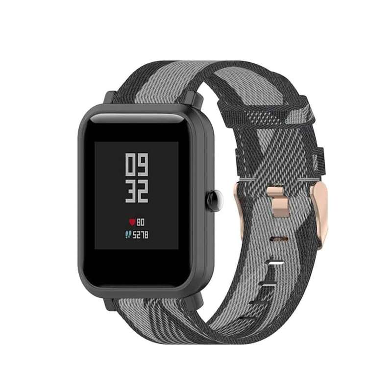 Killer Deals 20mm Garmin Vivoactive 3/Music/Vivomove/HR/Venu nylon strap - Red stripes