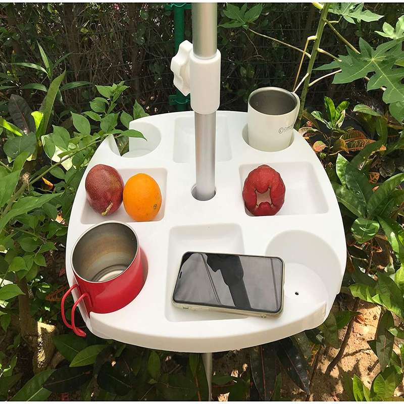 Killer Deals Beach Pool Patio Garden Umbrella Table Snack Cup Holder Tray