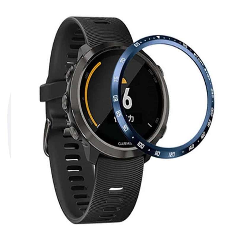 Killer Deals Garmin Fenix 6S stainless-steel ring watch bezel - Blue