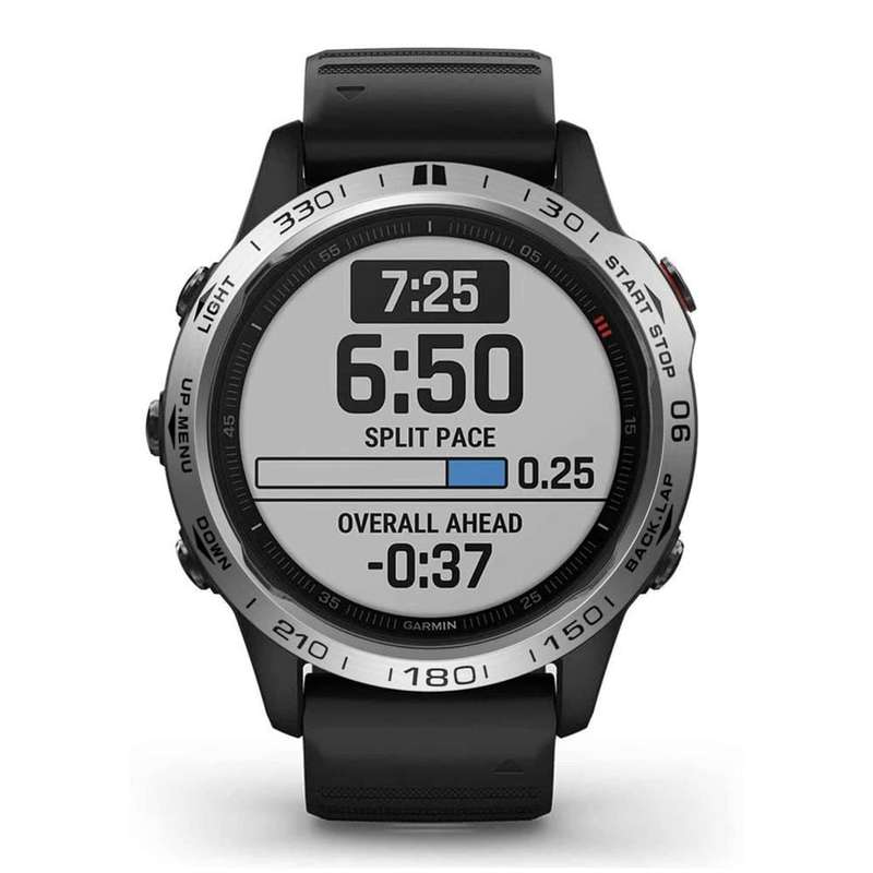 Killer Deals Garmin Fenix 6S stainless-steel ring watch bezel - Blue